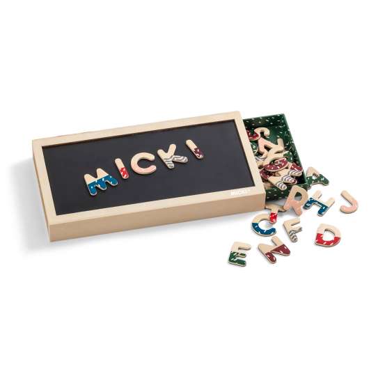 Micki Magnetbokstäver + låda Senses