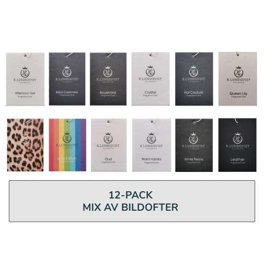 MIX Bildoft / Doftkort 12-pack
