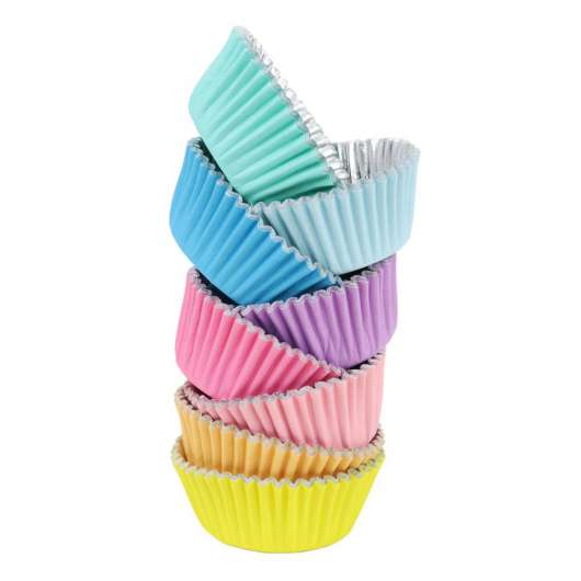 Muffinsformar - 104-pack - Pastel Rainbow
