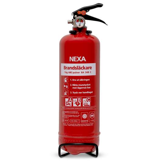 Nexa Brandsläckare Röd 1kg 8A