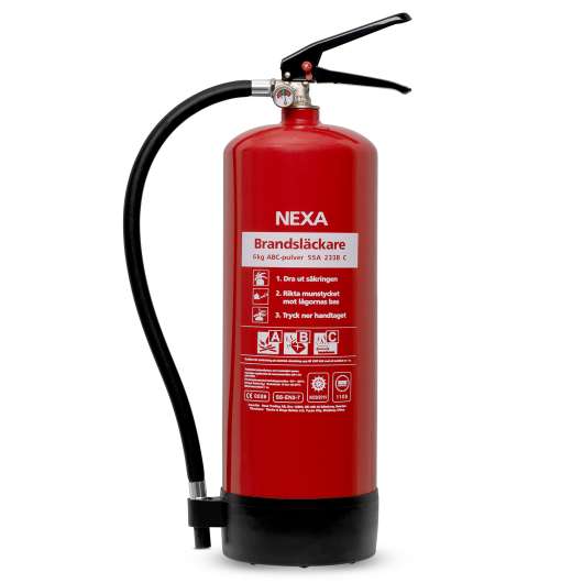 Nexa Brandsläckare Röd 6kg 55A