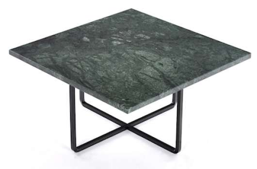 Ninety 60x60 soffbord - Grön indio/svartlackerad metallstomme