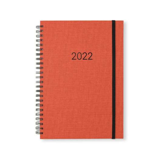 Paperstyle Kalender 2022 A5 Spiral Röd