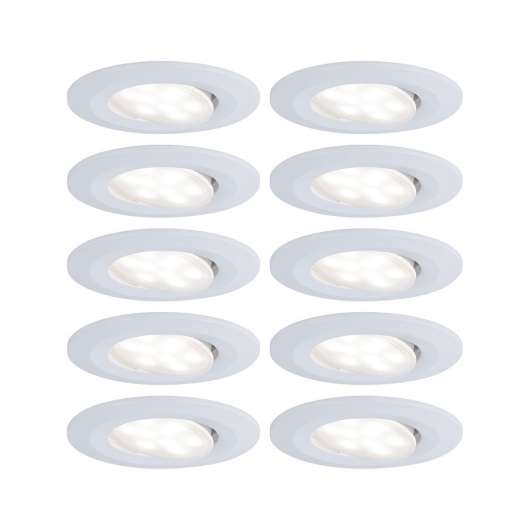 Paulmann LED-spot Calla 10-pack dimbar vit