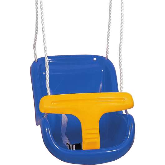 Spring Summer Baby Swing deluxe blue/yellow