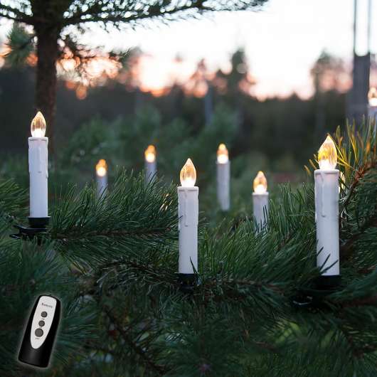 Startset trådlös julgransbelysning LED utomhusbruk