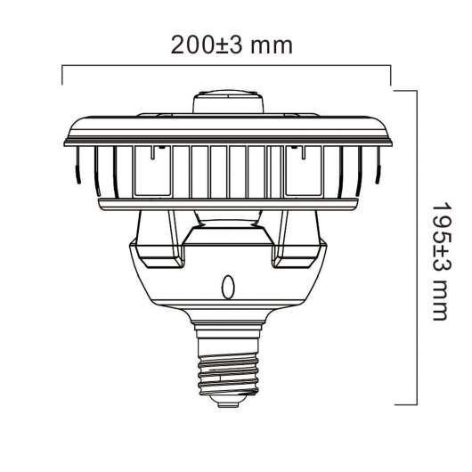 Sylvania LED-lampa E40 inklusive PIR-sensor 80 W