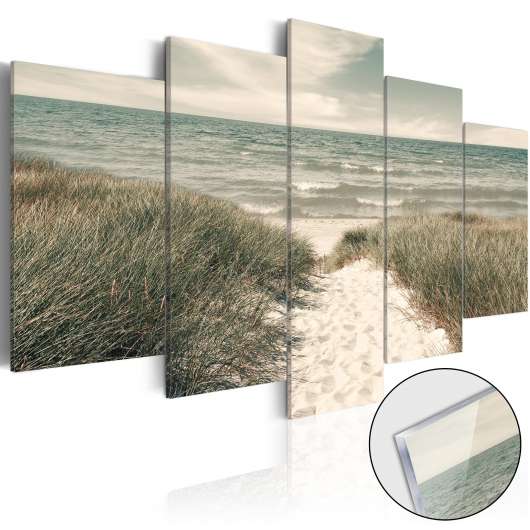 Tavla i akrylglas - Quiet Beach - 100x50